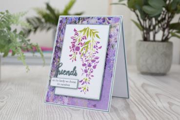 Crafters Companion - Stamp & Dies -Friends Forever  - Stempel & Stanze 