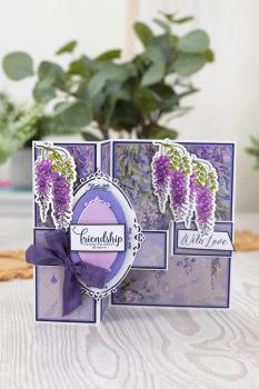 Crafters Companion - Stamp & Dies -Wisteria Blossom  - Stempel & Stanze 