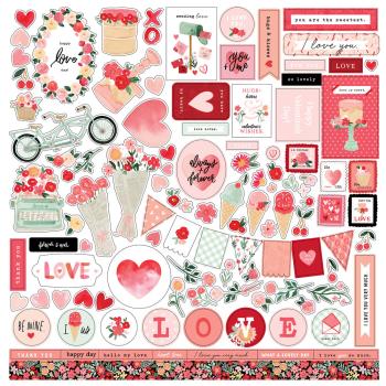 Carta Bella - Element Stickers 12x12" - "My Valentine " Aufkleber