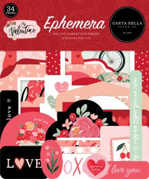 Carta Bella - Ephemera - "My Valentine" - Stanzteile