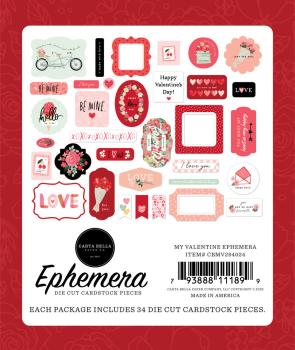 Carta Bella - Ephemera - "My Valentine" - Stanzteile