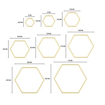 Vaessen Creative - Präge- und Stanzschablonen - Hexagons