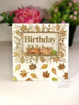 Creative Expressions - Craft Dies -  Block Sentiments Birthday Wishes  - Stanze