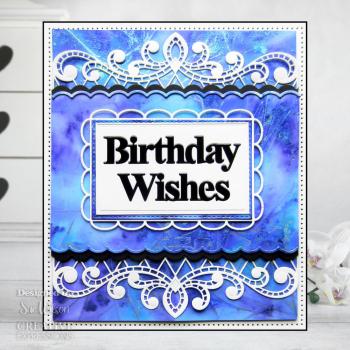 Creative Expressions - Craft Dies -  Block Sentiments Birthday Wishes  - Stanze