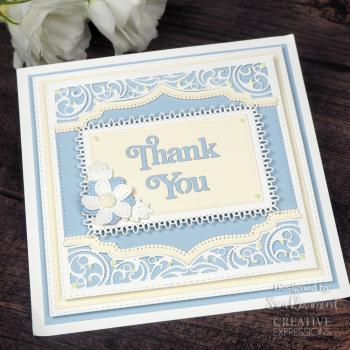 Creative Expressions - Craft Dies -  Block Sentiments Thank You  - Stanze