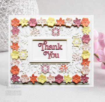 Creative Expressions - Craft Dies -  Block Sentiments Thank You  - Stanze