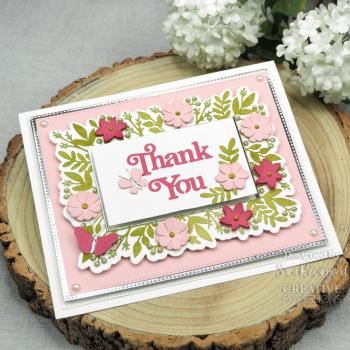 Creative Expressions - Craft Dies -  Block Sentiments Thank You  - Stanze