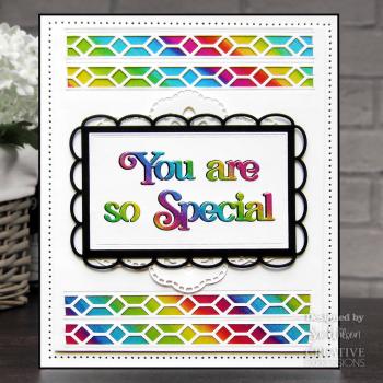 Creative Expressions - Craft Dies -  Block Sentiments You Are So Special  - Stanze