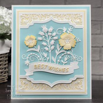 Creative Expressions - Craft Dies - Floral Wishes Banner - Stanze