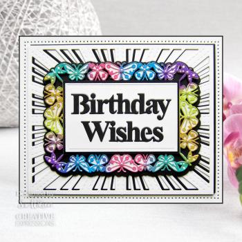 Creative Expressions - Craft Dies -  Stitched Starburst Background  - Stanze