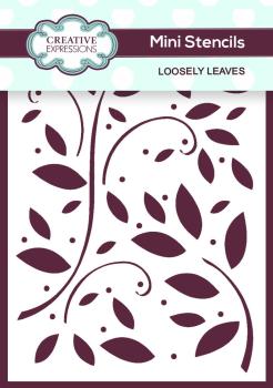 Creative Expressions - Stencil - Loosely Leaves  - Schablone