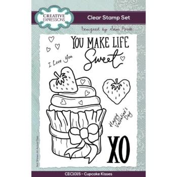 Creative Expressions - Clear Stamp A6 - Cupcake Kisses  - Stempel