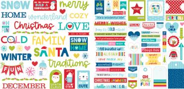 Bella BLVD The North Pole Ephemera Words  Die Cuts