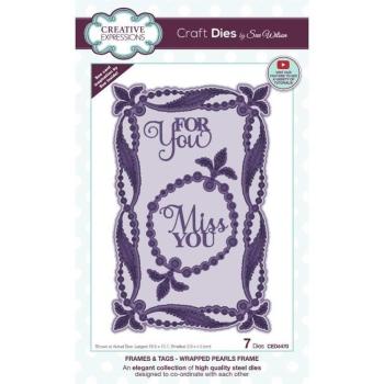 Creative Expressions - Craft Dies -  Frames & Tags Wrapped Pearl Frame  - Stanze
