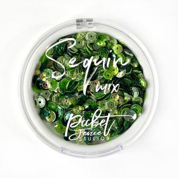 Picket Fence Studios - Sequin Mix - All About the Greens  - Streuteile 