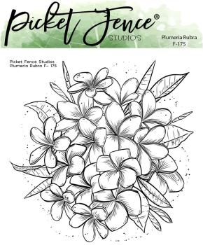 Picket Fence Studios - Clear Stamp - "Plumeria Rubra" Stempel 