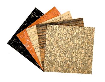 Picket Fence Studios - Fabric Cork Paper - " Autumn Splendor " - 6x6 Inch - Stoff Korkpapier