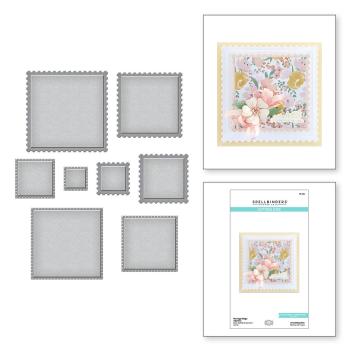 Spellbinders Dies "Postage Edge Squares" Stanzschablonen