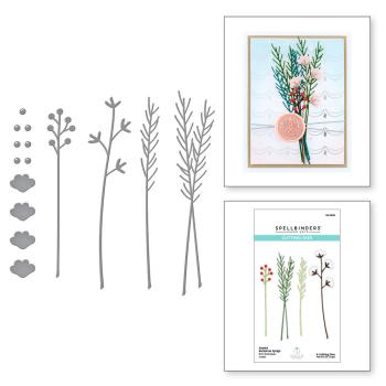 Spellbinders Dies "Sealed Botanical Sprigs" Stanzschablonen