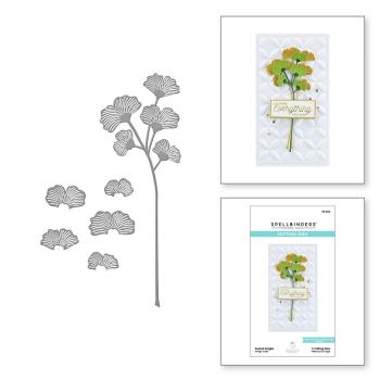 Spellbinders Dies "Sealed Ginkgo Etched " Stanzschablonen