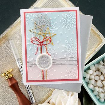 Spellbinders Dies "Sealed Holiday Squiggles Etched" Stanzschablonen