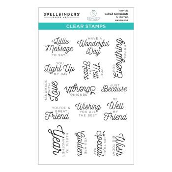 Spellbinders - Stempelset - "Sealed Sentiments" - Silikonstempel