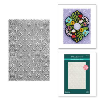 Spellbinders - Embossingfolder - "Tile Reflection 3D" - Prägefolder