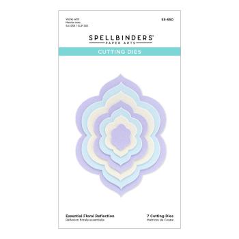 Spellbinders Dies "Essential Floral Reflection Etched" Stanzschablonen