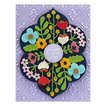 Spellbinders Dies "Essential Floral Reflection Etched" Stanzschablonen