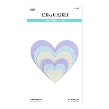 Spellbinders Dies "Essential Hearts Etched" Stanzschablonen