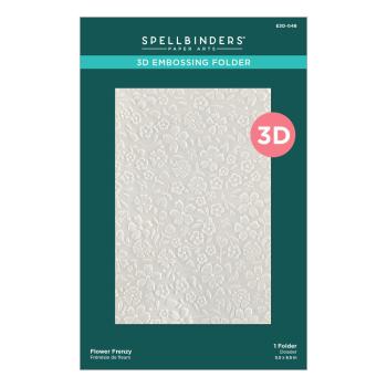 Spellbinders - Embossingfolder - "Flower Frenzy 3D" - Prägefolder