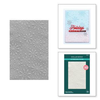 Spellbinders - Embossingfolder - "Flurry of Snowflakes 3D " - Prägefolder