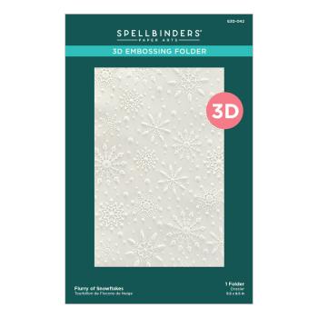 Spellbinders - Embossingfolder - "Flurry of Snowflakes 3D " - Prägefolder