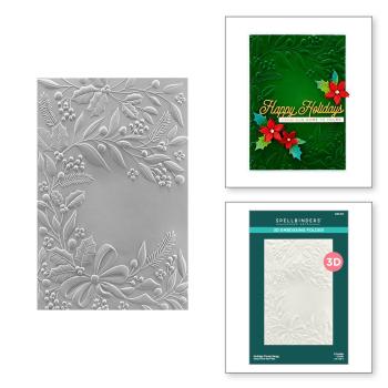 Spellbinders - Embossingfolder - "Holiday Floral Swag 3D " - Prägefolder