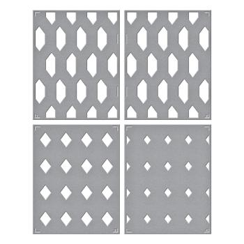 Spellbinders - Layered Stencil - "Geometric Diamond" - Schablone