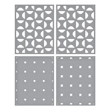 Spellbinders -Layered Stencil - "Geometric Flower" - Schablone