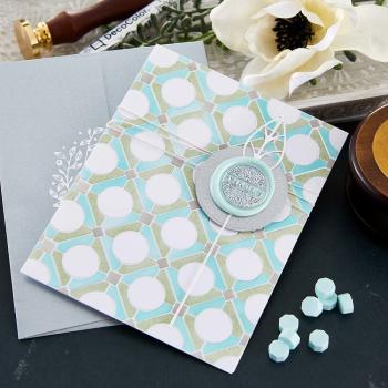 Spellbinders - Layered Stencil - "Geometric Optical" - Schablone