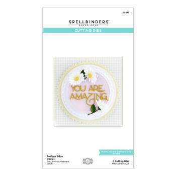 Spellbinders Dies "Postage Edge Circles Etched " Stanzschablonen