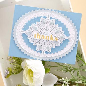 Spellbinders Dies "Postage Edge Ovals Etched " Stanzschablonen