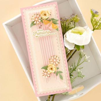 Spellbinders Dies "Postage Edge Slimlines Etched" Stanzschablonen