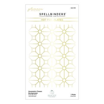 Spellbinders - Hot Foil Plate - "Geometric Flower Background"