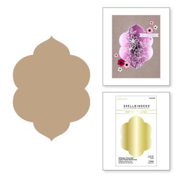 Spellbinders - Hot Foil Plate - "Glimmer Essential Solid Floral Reflection"