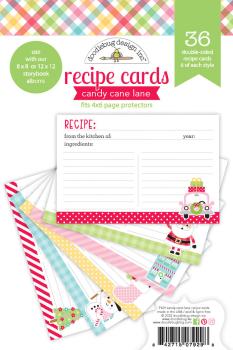 Doodlebug Design - Recipe Cards - "Candy Cane Lane" 