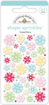Doodlebug Design - Shape Sprinkles - "Frosted Flurry " - Epoxy-Sticker
