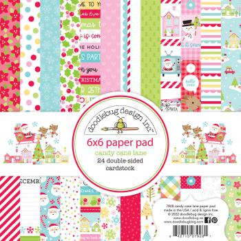 Doodlebug Design "Candy Cane Lane" 6" Paper Pack  - Designpapier 