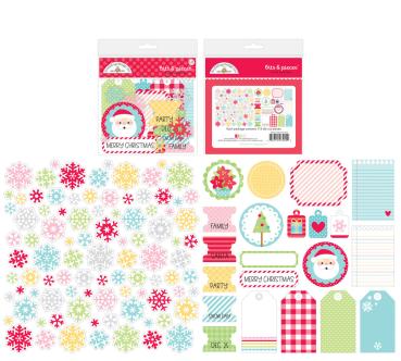 Doodlebug Design - Bits & Pieces- "Candy Cane Lane " - Stanzteile