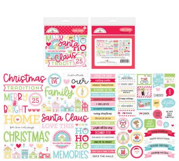 Doodlebug Design - Chit Chat- "Candy Cane Lane " - Stanzteile