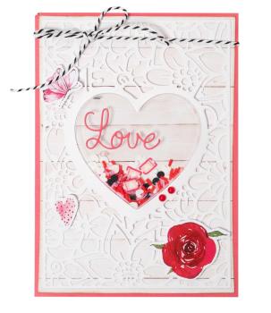 Studio Light - Dies -  Floral Heart Frame  - Stanze