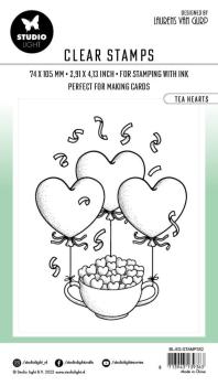 Studio Light - Clear Stamps - "Tea Hearts " - Stempel 