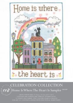 Creative Expressions - My Cross Stitch Kit - Celebration Home Is Where The Heart Is Sampler - Kreuzstich Kit